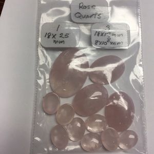 Rose Quartz/ Cabashons